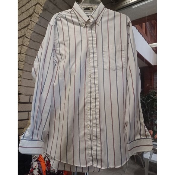 The Arrow Company Large Men's Long Sleeve Shirt  16.5 - 36 TALL Stripes - Picture 1 of 3